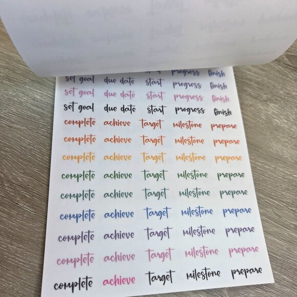 Rainbow Planner Stickers By Kellofaplan Volume Six Missing Two Stickers - Picture 12 of 16